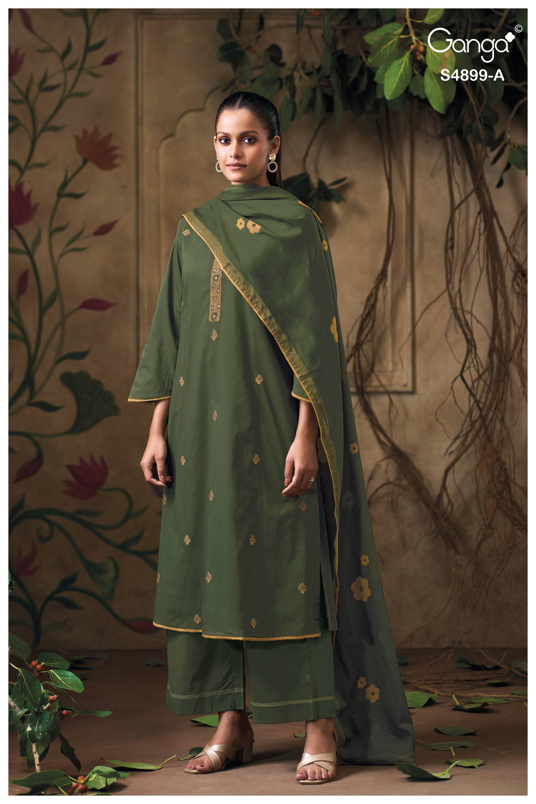 JULIERA 4899 Series By GANGA FASHION Stylish Beautiful Colourful Cotton Dresses At Wholesale Price